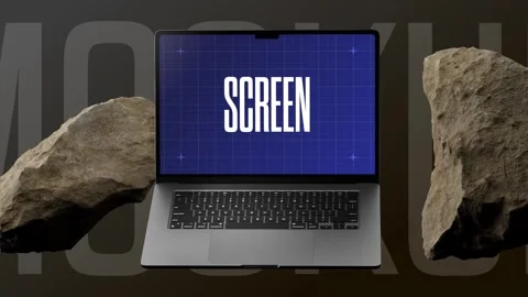 Laptop Screen App Presentation Mockup After Effects素材