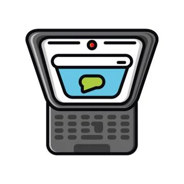 Laptop screen with browser web page window Stock Illustration