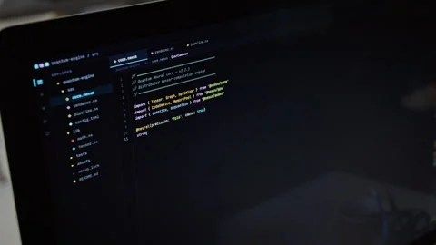 Laptop Screen Displaying Artificial Intelligence Code Typing Stockbeeldmateriaal 348139567