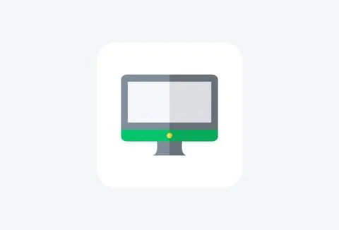 Laptop screen icon   fully editable vector icon Stock Illustration