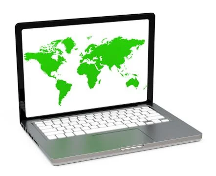 The laptop screen Stock Illustration