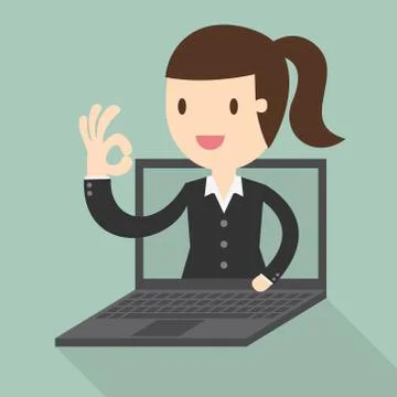 Laptop screen Stock Illustration