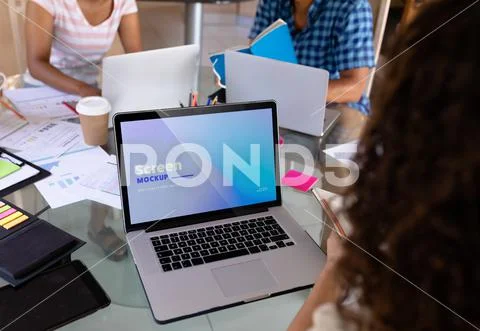 Laptop Screen Mockup PSD Template