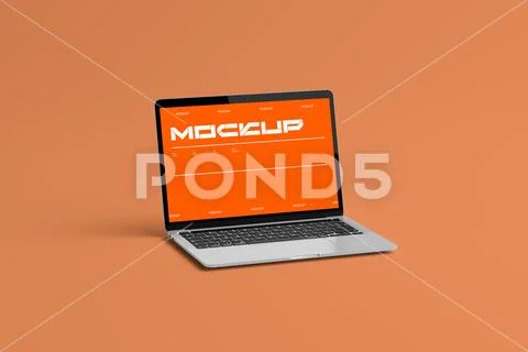 Laptop Screen Presentation Mockup PSD Template