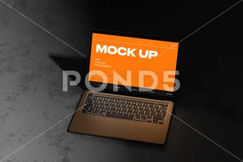 Laptop Screen Presentation Mockup PSD Template