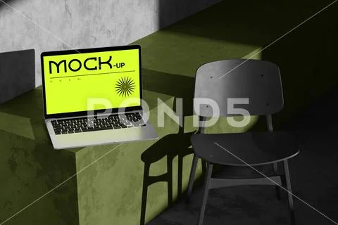 Laptop Screen Presentation Mockup PSD Template