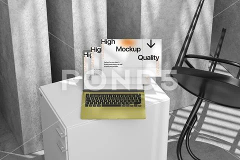 Laptop Screen Presentation Mockup Modello PSD
