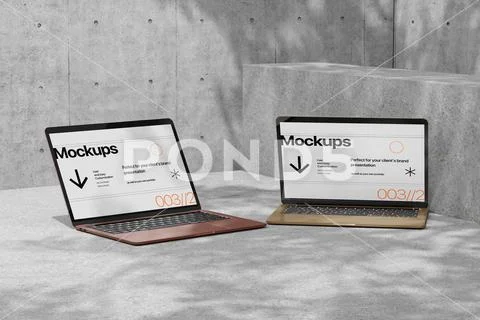 Laptop Screen Presentation Mockup PSD Template