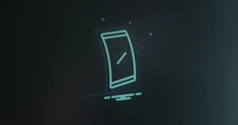 Laptop screen turned off icon Stock Footage 314853595