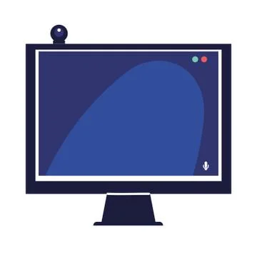Laptop with screen to work 스톡 일러스트