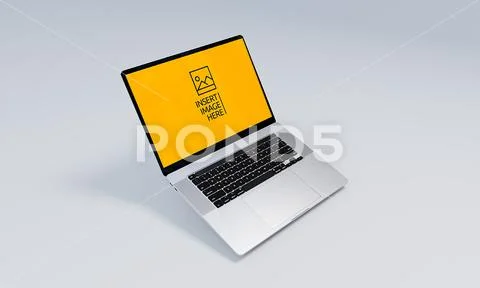 Laptop Screenn Mockup Display  PSD Template