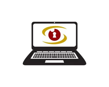 Laptop secure Stock-Illustration