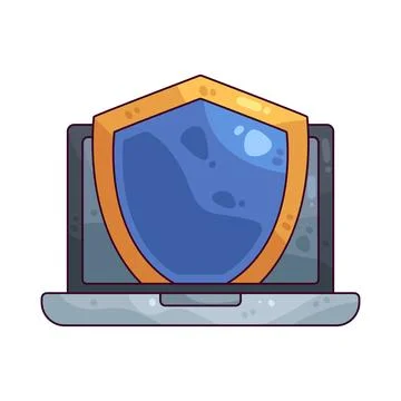 Laptop Security illustration Stock Illustration
