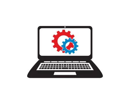 Laptop service Stock Illustration