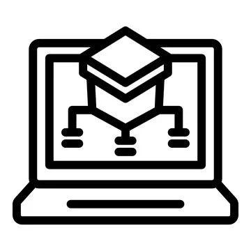 Laptop showing blockchain network for cryptocurrency mining operations 스톡 일러스트