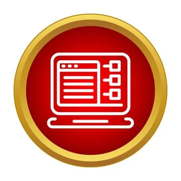 Laptop showing web development process or task management 스톡 일러스트