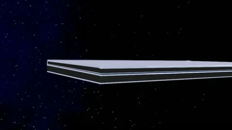 Laptop in space   with alpha black and white Video stock 12682237