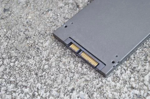 Laptop ssd disk is a modern technology. widely used Foto stock