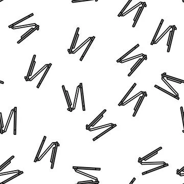 Laptop stand vector seamless pattern Stock Illustration