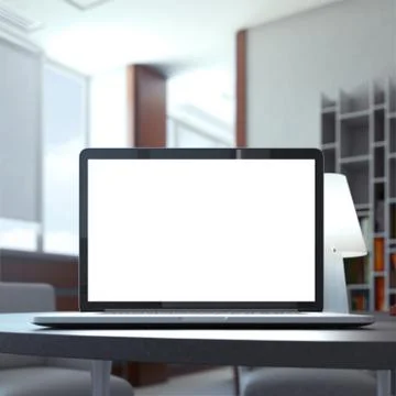 Laptop on table Illustrazione stock