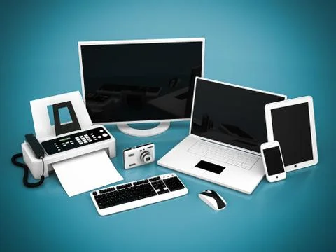 Laptop, Tablet PC and Smartphone Stock Illustration