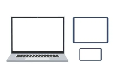 Laptop tablet smartphone set Stock-Illustration