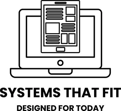 A laptop with a tablet on top of it Illustrazione stock