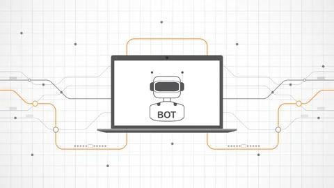 Laptop technology background abstract. Stock Illustration