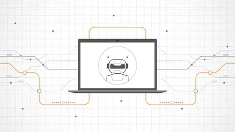 Laptop technology background abstract. Stock-Illustration