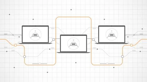 Laptop technology background abstract. Stock Illustration