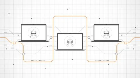 Laptop technology background abstract. Stock-Illustration