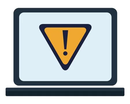 Laptop technology mobile computer cartoon Stock Illustration