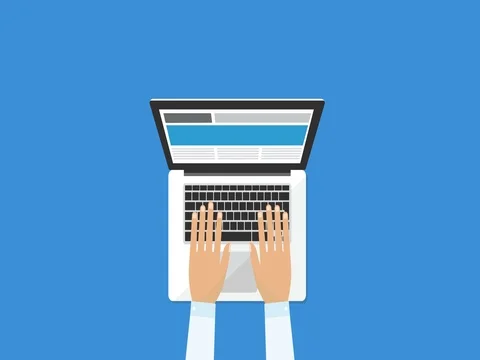 Laptop, touch screen devices and businessman working, portability and techn.. Stock Footage 75756488