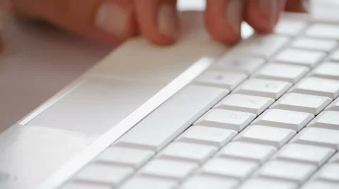 On laptop touchpad Video stock 4885201