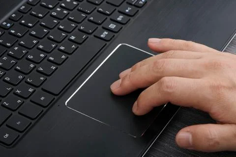 Laptop touchpad Stock Photos
