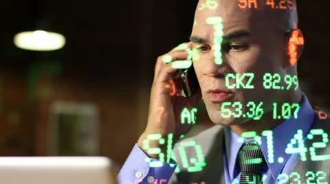 Laptop Trader Guy Stock Footage 22782314
