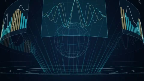Laptop Unfold 3D Device Showcase Animation Corp 4K Loop Stock Footage 348634295