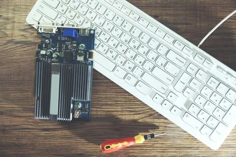 Laptop upgrade from HDD to SSD solid state drive Stock Photos