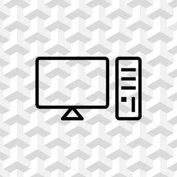 Laptop with user icon in the middle vector illustration flat design 库存插图