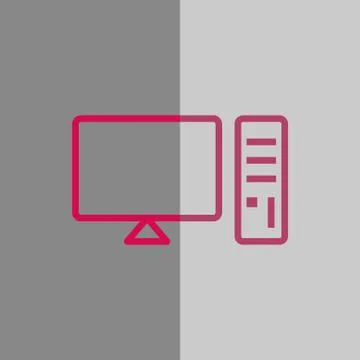 Laptop with user icon in the middle vector illustration flat design イラスト素材