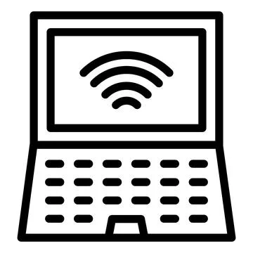 Laptop Vector Icon Design Illustration Stock Illustration
