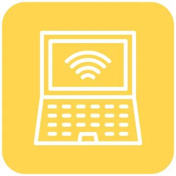 Laptop Vector Icon Design Illustration Stock Illustration