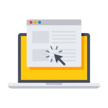 Laptop Vector Icon Stock Illustration