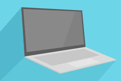 Laptop vector icon Illustrazione stock