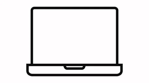 Laptop Vector Icon. Illustrazione stock