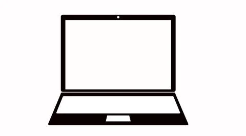 Laptop Vector Icon. Stock Illustration