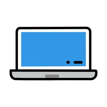 Laptop Vector Icon Sign Stock-Illustration