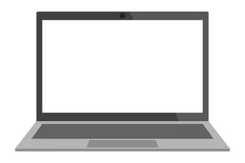 Laptop vector icon simple design Stockillustratie