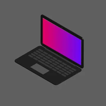 Laptop Vector Illustration. Computer. Laptop icon for Website and app Stock Illustration