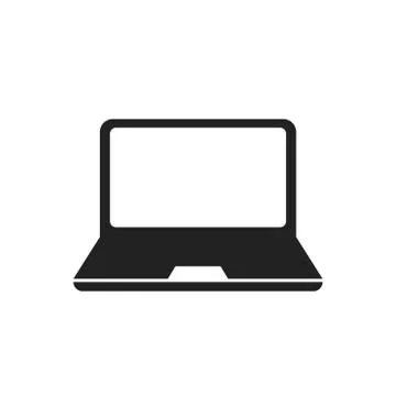 Laptop vector illustration. Notebook flat icon. Pc symbol. Stock Illustration